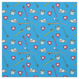 キュートな歯科用品 ファブリック