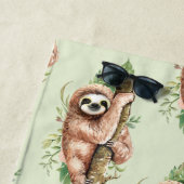 キュートな水のカラースロッス&トロピカル葉 ビーチタオル (インサイチュ)