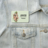 キュートな水のカラースロッス&トロピカル葉 名札 (インサイチュ)