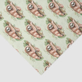 キュートな水のカラースロッス&トロピカル葉 薄葉紙 (詳細)