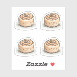 キュートな水の色シナモン転が – カットビニールのシール シール