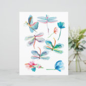 キュートな水カラドラゴンフライforジャーナル&スクラップブック (スタンド正面)