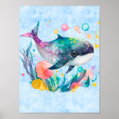 キュートな水中鯨 ポスター (正面)