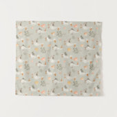 キュートな水彩ゲーゼタペストリー/背景 タペストリー (正面(横))