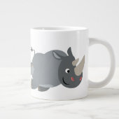 キュートな漫画の充電Rhinoジャンボマグ ジャンボコーヒーマグカップ (右)