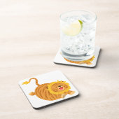 キュートな漫画の弾力のあるリガーセットのコースター コースター (右側)