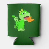 キュートな火を吐く漫画ベビードラゴン 缶クーラー (正面)