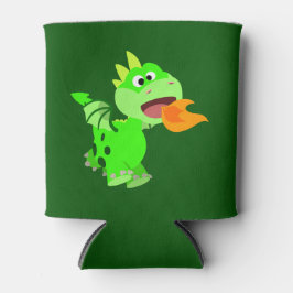 キュートな火を吐く漫画ベビードラゴン 缶クーラー