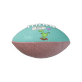 キュートな火吹き緑のおもしろいドラゴン漫画 アメリカンフットボール (回転90)