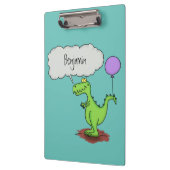 キュートな火吹き緑のおもしろいドラゴン漫画 クリップボード (左)