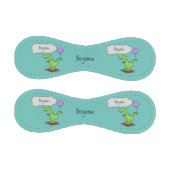 キュートな火吹き緑のおもしろいドラゴン漫画 野球ボール (パネル)