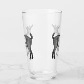 キュートな灰色の斑点ヤギ タンブラーグラス (左)