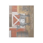 キュートな灰色の斑点ヤギ ノートパッド (回転)