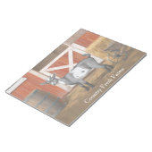 キュートな灰色の斑点ヤギ ノートパッド (アングル)