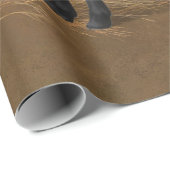 キュートな灰色の斑点ヤギ ラッピングペーパー (ロールコーナー)