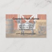 キュートな灰色の斑点ヤギ 名刺 (裏面)