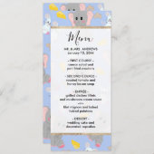 キュートな灰色の白象マウスのピーナッツチーズ メニュー (正面/裏面)