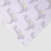 キュートな灰色ティラノサウルスレックス恐竜の玩具パターン 薄葉紙 (詳細)