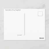 キュートな灰色リス – どうしたの？ ポストカード (裏面)