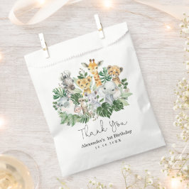 キュートな熱帯サファリ野生動物ジャングルグリーン フェイバーバッグ