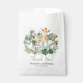 キュートな熱帯サファリ野生動物ジャングルグリーン フェイバーバッグ (正面)