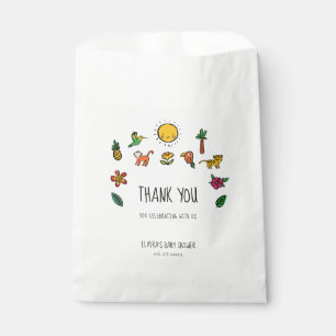 キュートな熱帯ジャングルベビーシャワー フェイバーバッグ