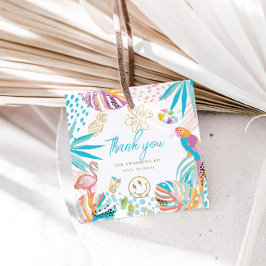 キュートな熱帯パーティー フェイバータグ