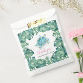 キュートな熱帯水色ウミガメGifT フェイバーバッグ (封をした状態)