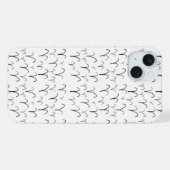 キュートな牡羊座パターン iPhoneケース (裏面横)