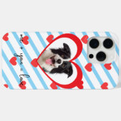キュートな犬の愛をデザインしたスマホケース – 私 + あなた = 愛 – Adora Case-Mate iPhoneケース (裏面 (横))