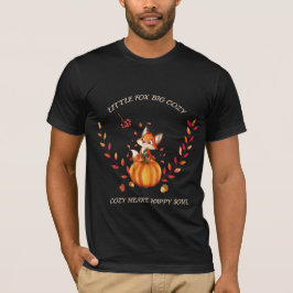 キュートな狐のかぼちゃの秋のTシャツ | 秋の狐の服 Tシャツ
