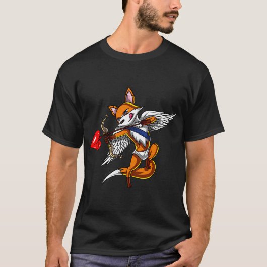 キュートな狐のキューピッド Tシャツ (正面)