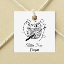 キュートな猫のロゴを入れカスタマイズた