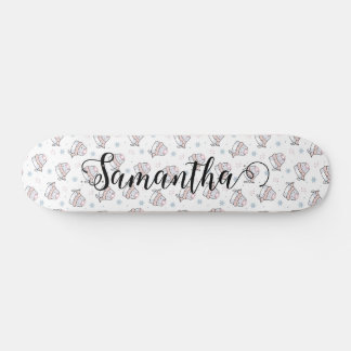 キュートな猫の冬のクリスマスパターンカスタム スケートボード