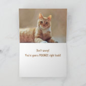 キュートな猫を応援 カード (内部)