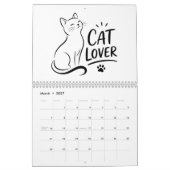 キュートな猫好きのための2027年カレンダー カレンダー (3月 2027)