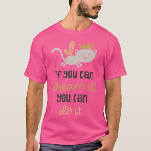 キュートな王冠の猫の妖精の衣装 Tシャツ