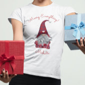 キュートな田舎風のメリーエブリシング クリスマスのノームの妖精 Tシャツ