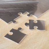 キュートな白い子猫の毛糸 ジグソーパズル (側面)