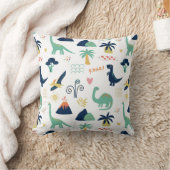 キュートな白亜紀時代の漫画スケッチ クッション (ブランケット)