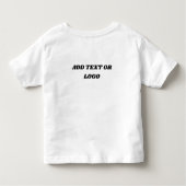 キュートな白黒ファルミヤードテキサス州子犬 トドラーTシャツ (裏面)