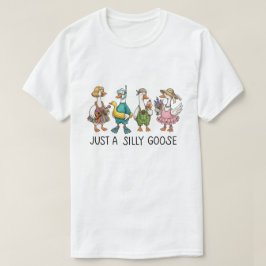キュートな着飾った|おもしろガチョウ部隊イラスト Tシャツ