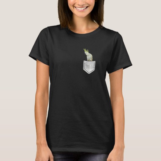 キュートな硫黄紋付きオウム Tシャツ (正面)