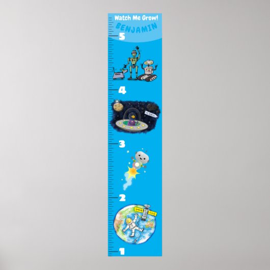 キュートな科学の漫画の成長図 ポスター (正面)