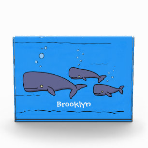 キュートな移行性のクジライラストレーション フォトブロック