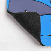 キュートな移行性のクジライラストレーション マウスパッド (コーナー)