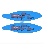 キュートな移行性のクジライラストレーション ミニバスケットボール (パネル)