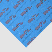 キュートな移行性のクジライラストレーション 薄葉紙 (詳細)