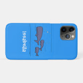 キュートな移行性のクジライラストレーション Case-Mate iPhoneケース (裏面(横))