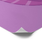 キュートな紫色のサイクロプスモンスタおもしろいーおもしろい子供へ ポスター (角)